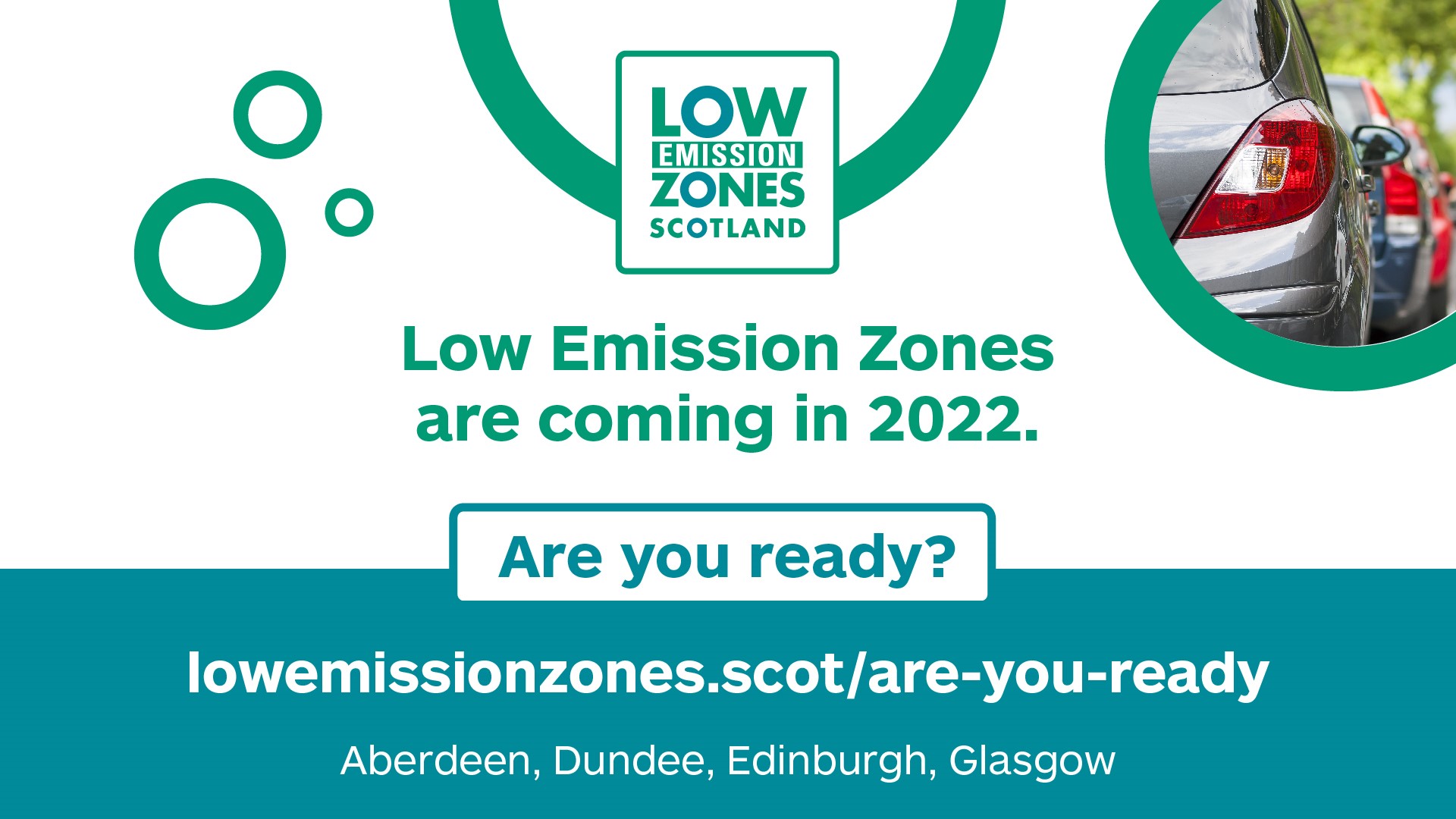 Low emission zone flyer with logo and message are you ready