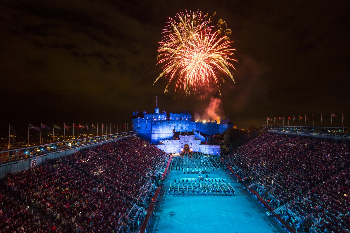Edinburgh Castle during the Royal Military Tattoo