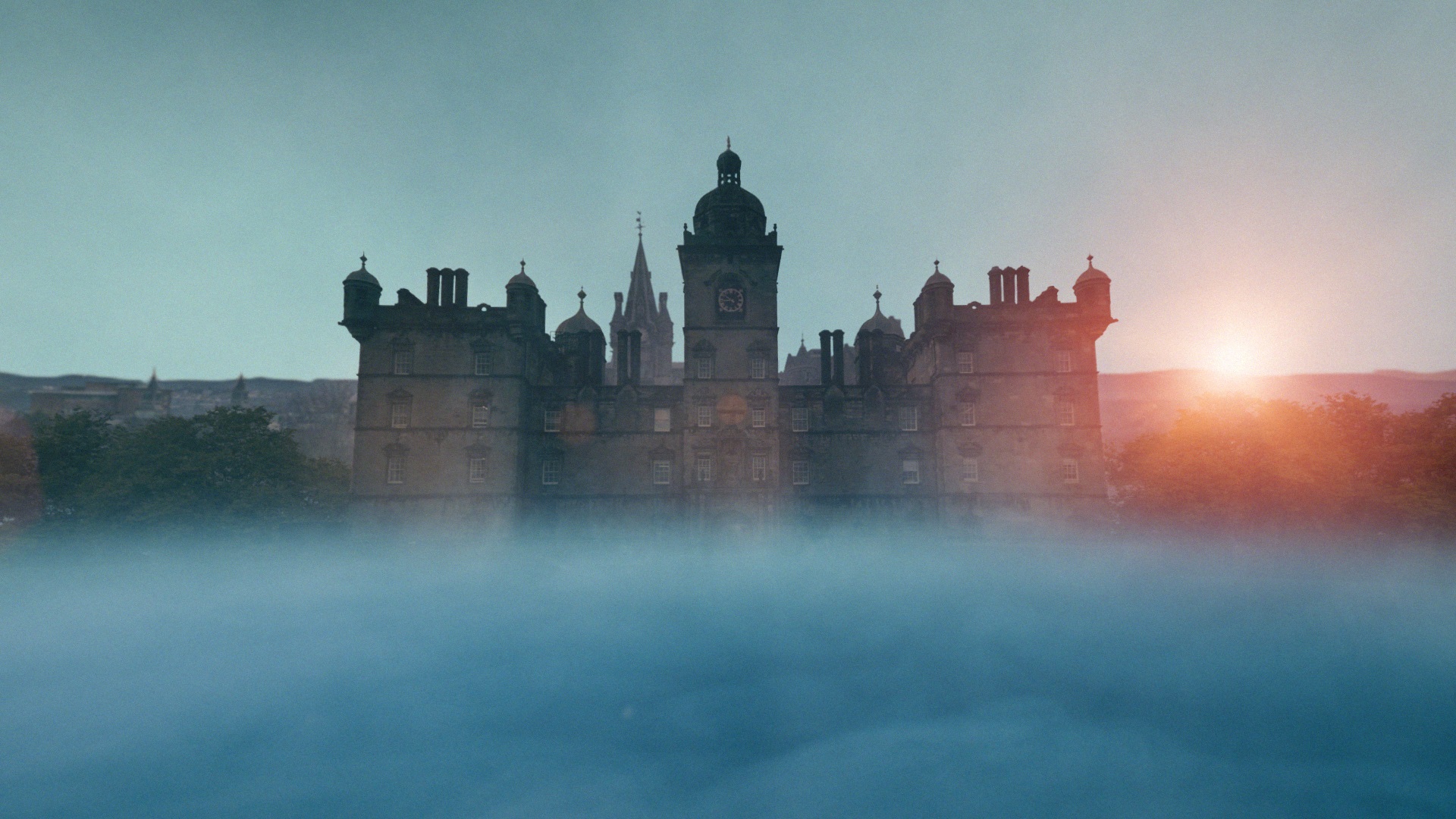 George Heriot's School at dusk