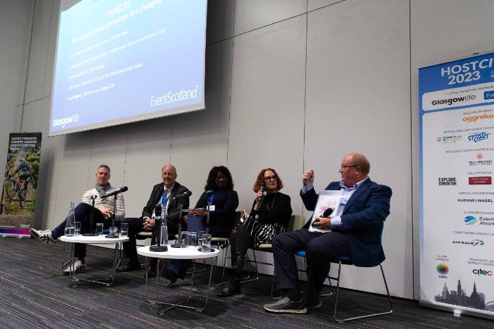 Panel discussion at conference
