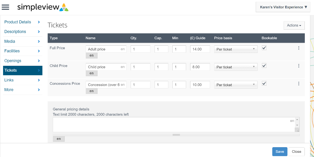 The tickets feature of your Extranet account