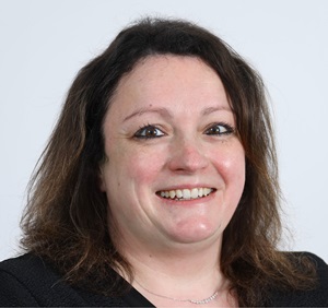 A close up of a person smiling