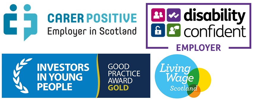 Logos of awards awarded to VisitScotland