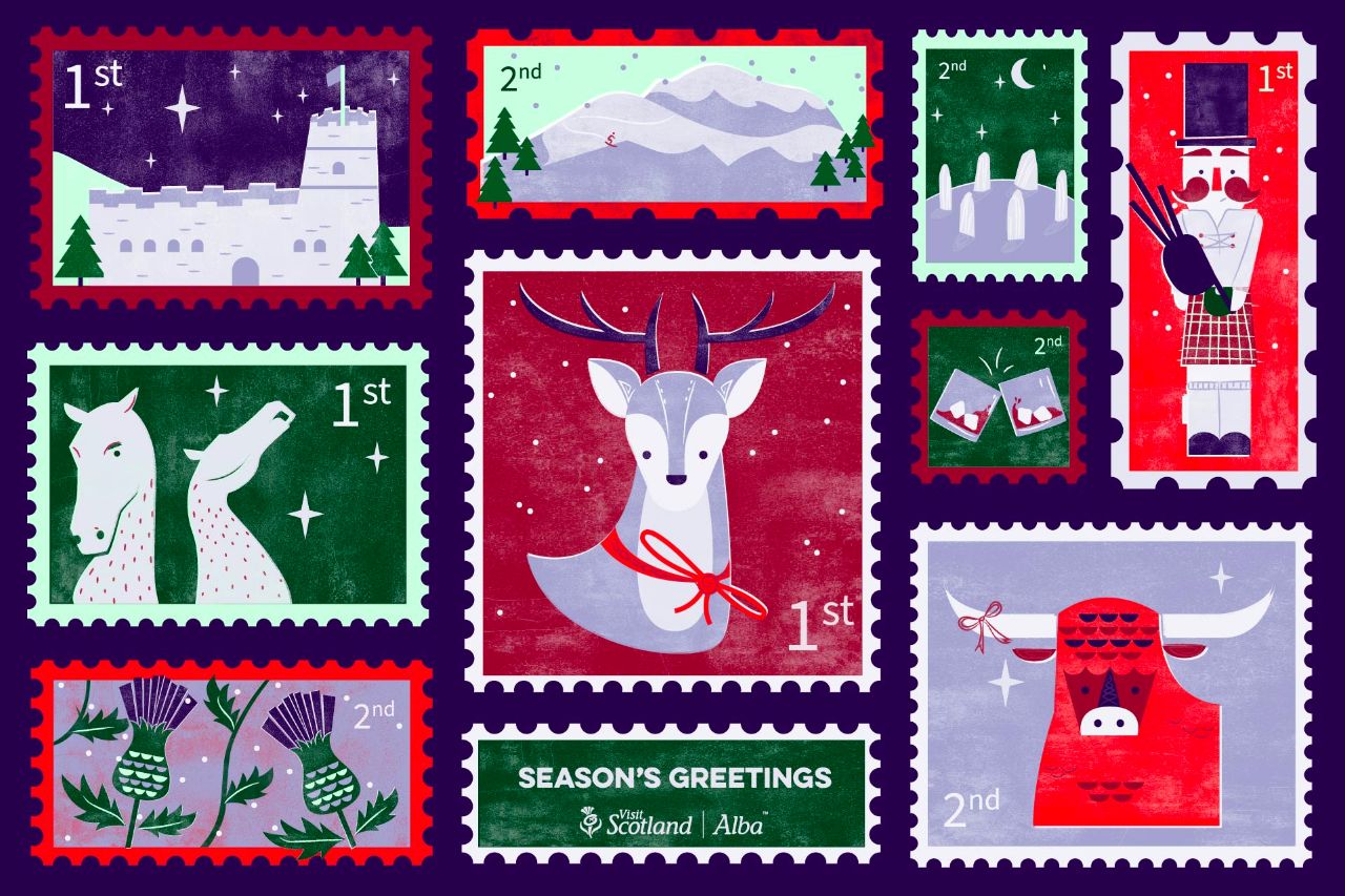 Seasons Greetings 2024 illustration