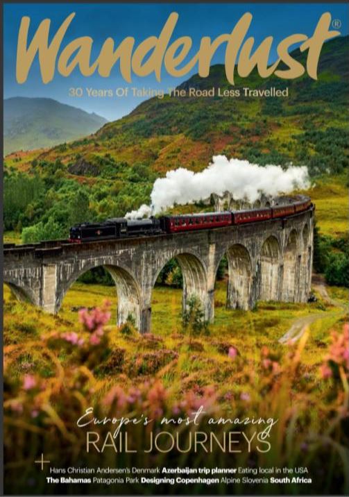 Wanderlust Magazine front page cover featuring Glenfinnan. April 2023