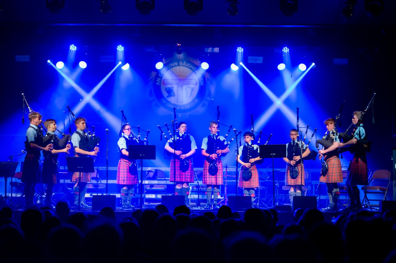 Band performing on stage