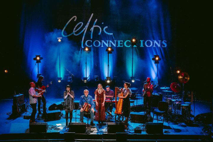 Performers on stage at Celtic Connections festival