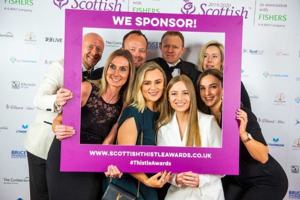 The team at Johnstons of Elgin attend the Scottish Thistle Awards final