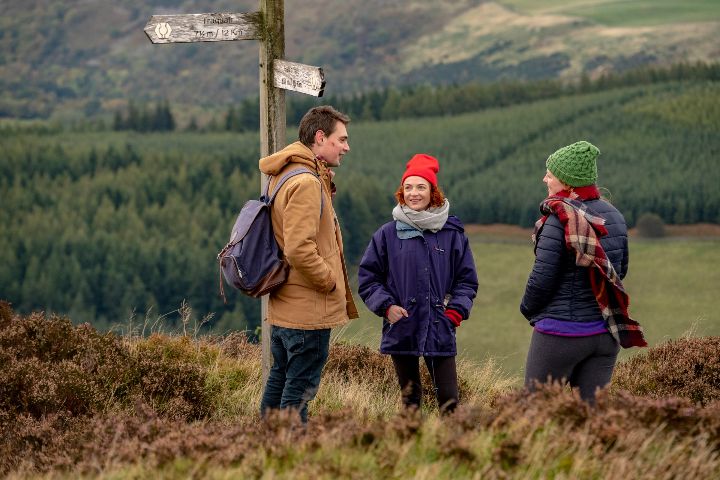 Hikers in the south of scotland