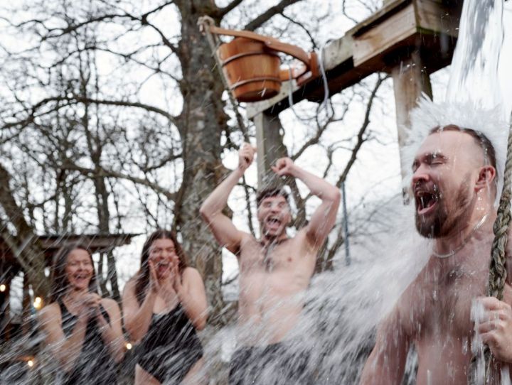 People enjoying the Taymouth Marina Spa experience