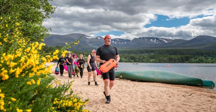 Wild Swimming at Loch Morlich