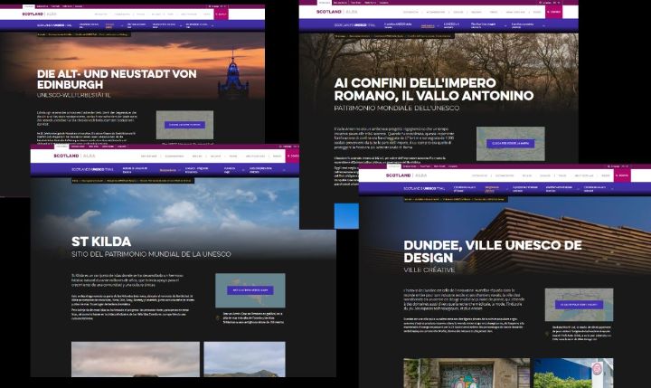 UNESCO website in language