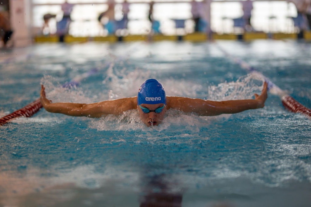 Swimmer at the Orkney Island Games