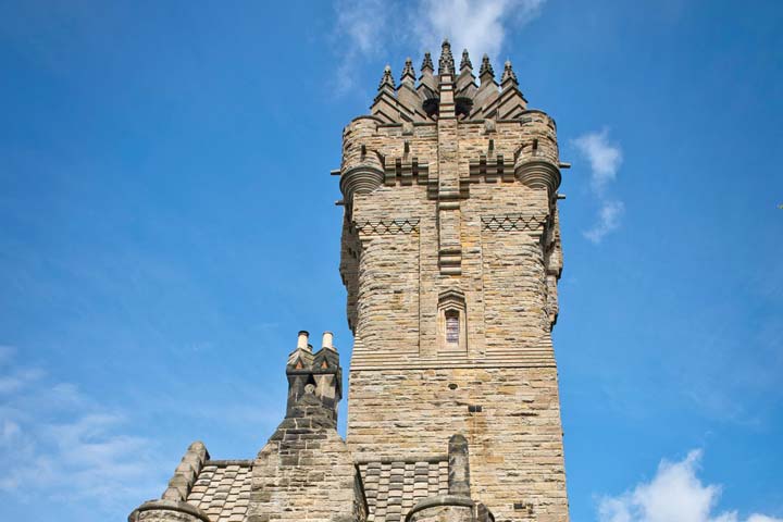 Tour guide at the Wallace Monument tells of William Wallace's life.