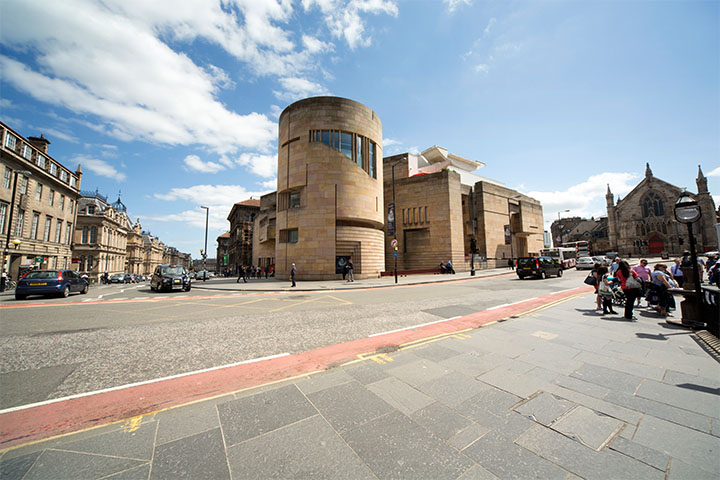 The National Museum of Scotland on the corner of Chambers Street and George IV Bridge, in the city centre of Edinburgh