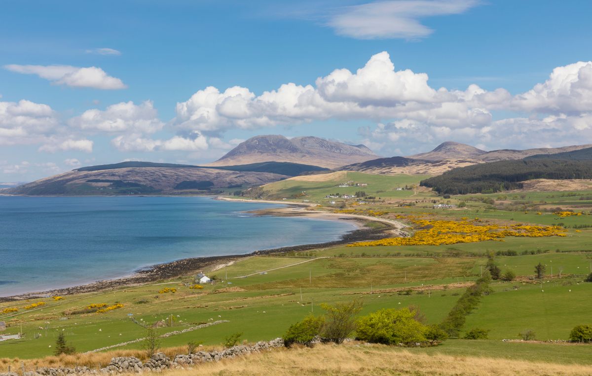 Part of the walking route to The King’s Cave, Isle of Arran