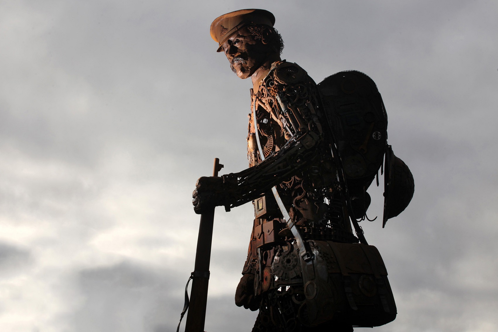 The Haunting sculpture at Black Watch Castle & Museum